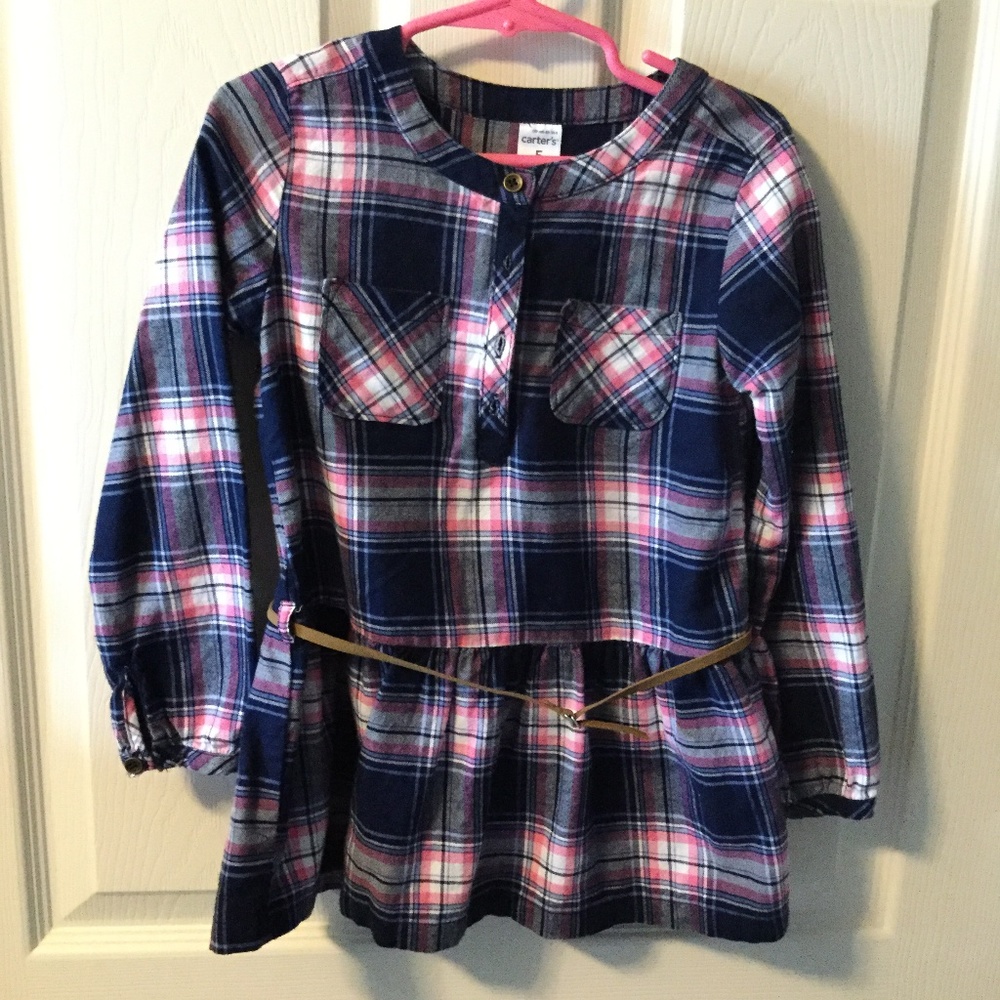 Kids Carter Plaid Top Size 5